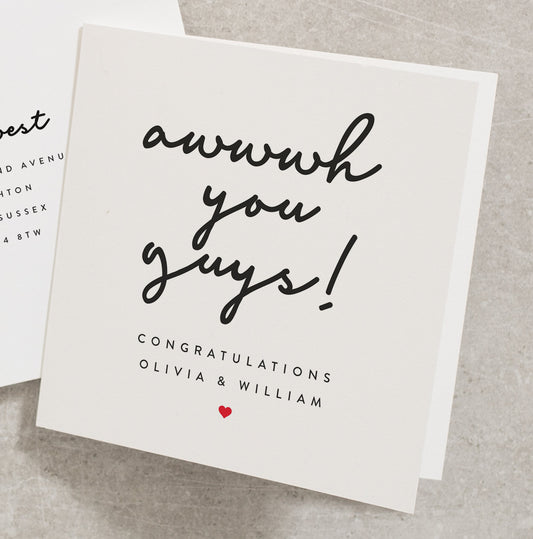 Congratulations On Your Engagement Card, Best Friend Engaged Card, Congrats Engagement Card, Engagement Friends Card, Engagement Card EN014