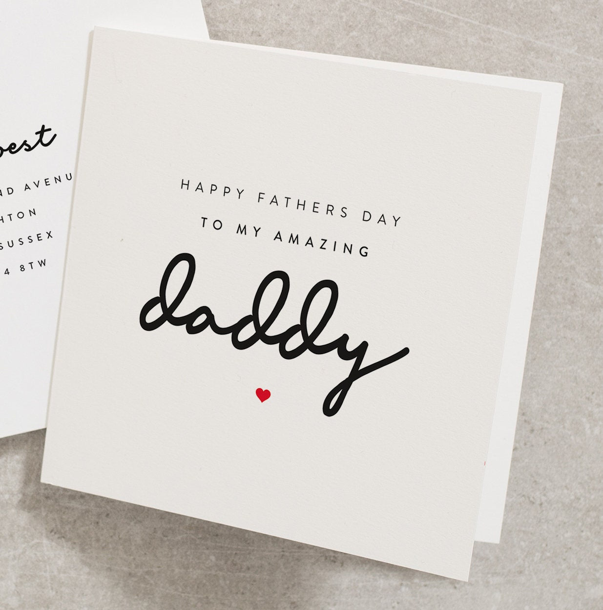 Happy Fathers Day To My Amazing Dad, Special Dad Fathers Day Card, Best Dad Ever Card, Father Day Card For My Daddy From Baby, Kids FD100