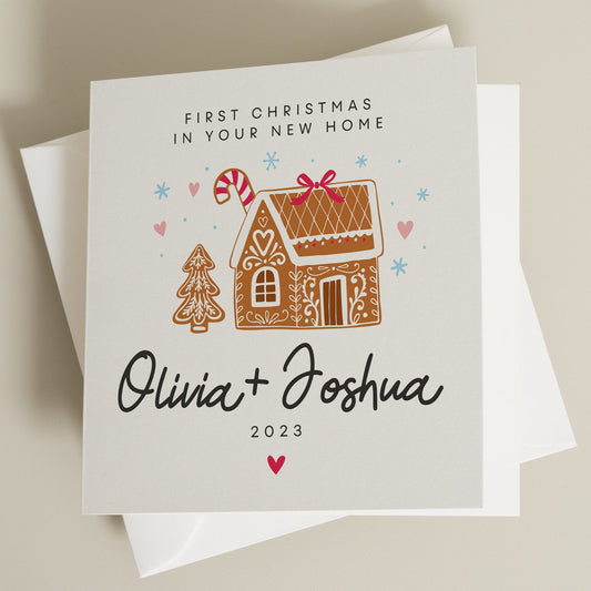 First Christmas In Your New Home Card, New Home Christmas Card, Personalised 1st Christmas New Home Card, New House Card for Couple