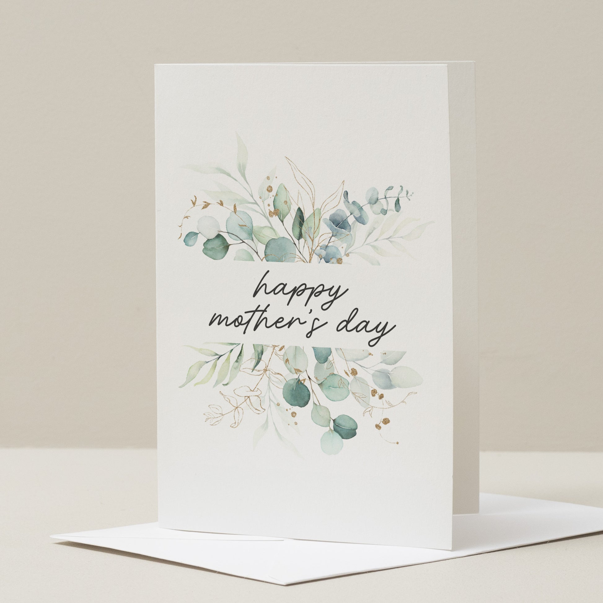 Mothers Day Card, Happy Mothers Day, Card For Mothers Day, Mothers Day Gift, Cute Floral Mothers Day Card, Eucalyptus Mothers Day Card