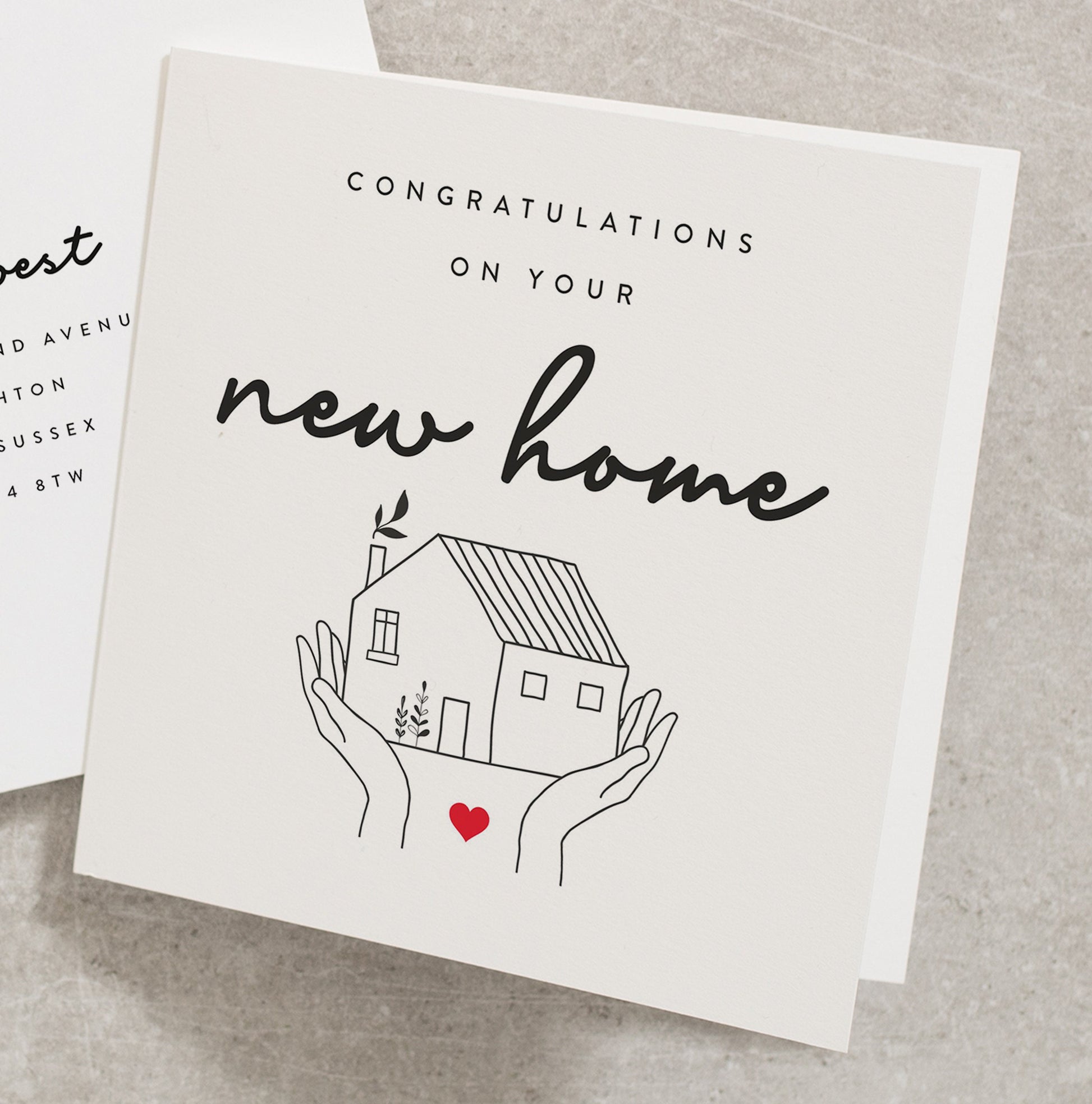 Congratulations On Your New Home Card, New Home Card, Housewarming Card, Happy Moving Day Card, New Home Card, Moving House Card NH008