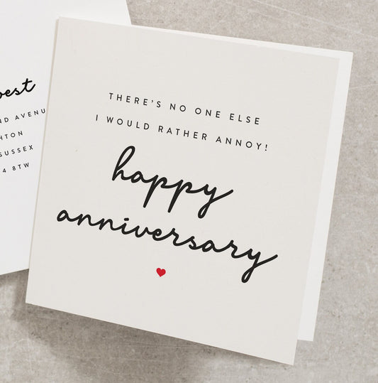 Happy Anniversary Card, For My Husband On Our Anniversary, Boyfriend Anniversary Card, Cute Anniversary Card For Girlfriend AN016