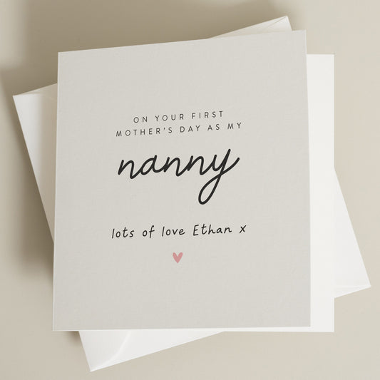 Personalised Mothers Day Card For Nanny, Nanny Mothers Day Card, Mothers Day Card, Mothers Day Card For Nanny, Grandparent Mothers Day Card