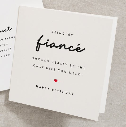 Fiancé Birthday Card, Birthday Card For Future Husband, Future Wife, Birthday Card Fiancé BC031