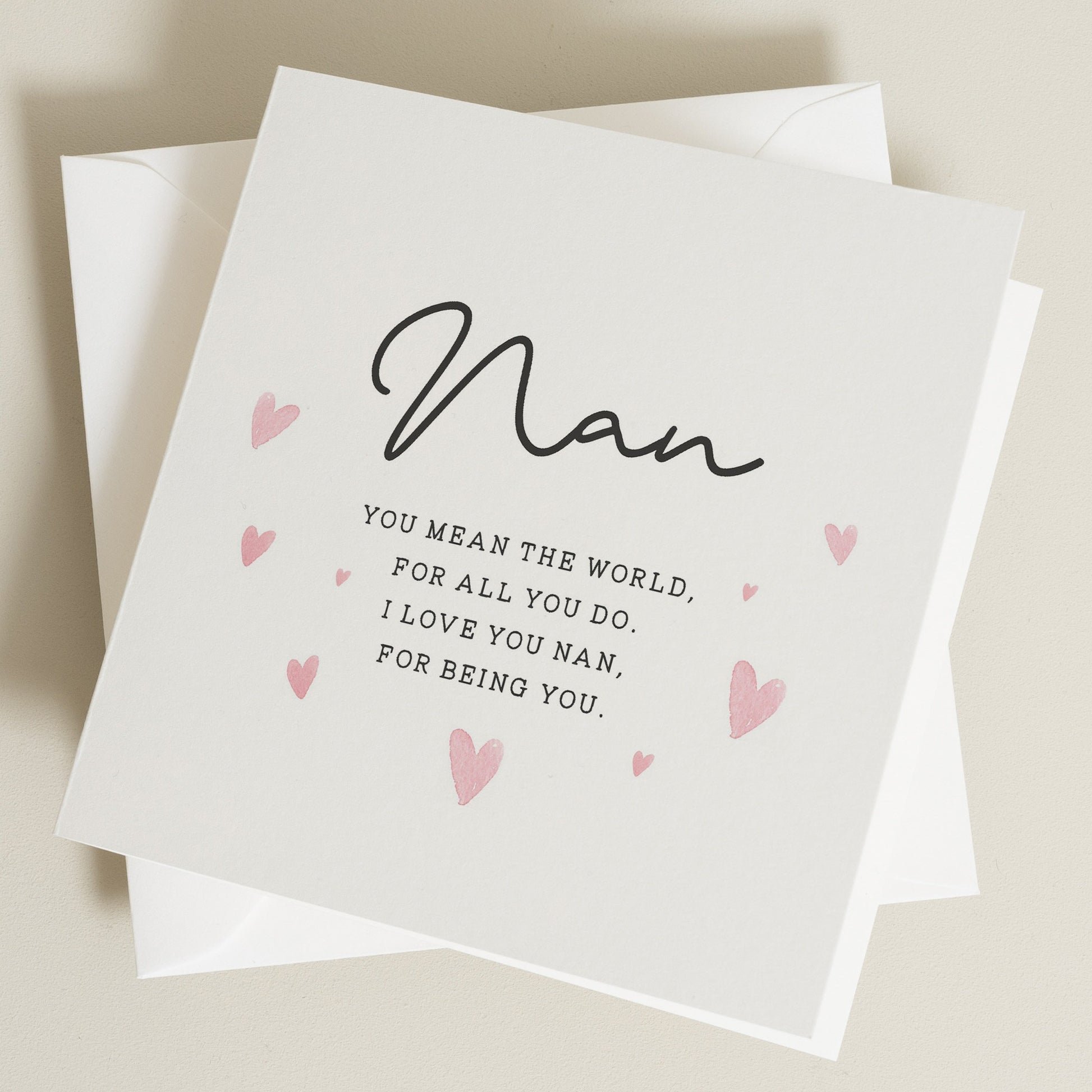 Nan Birthday Card, Poem Card For Nan, To Her, Birthday Gift For Nan, To A Great Nan Poem Birthday Card, Grandma, Nanny, Nanna