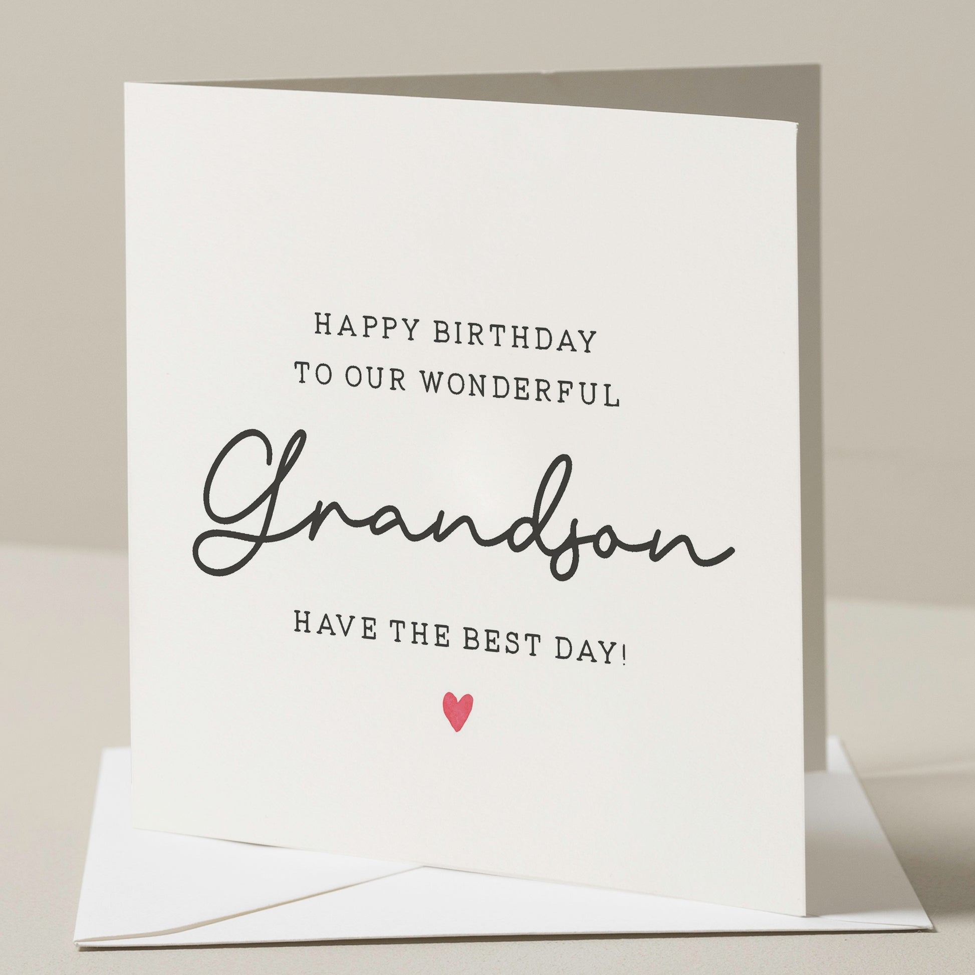 Birthday Card For Grandson, Birthday Gift To Grandson, Wonderful Grandson Birthday Card, Boy Birthday Gift, Birthday Boy, For Him