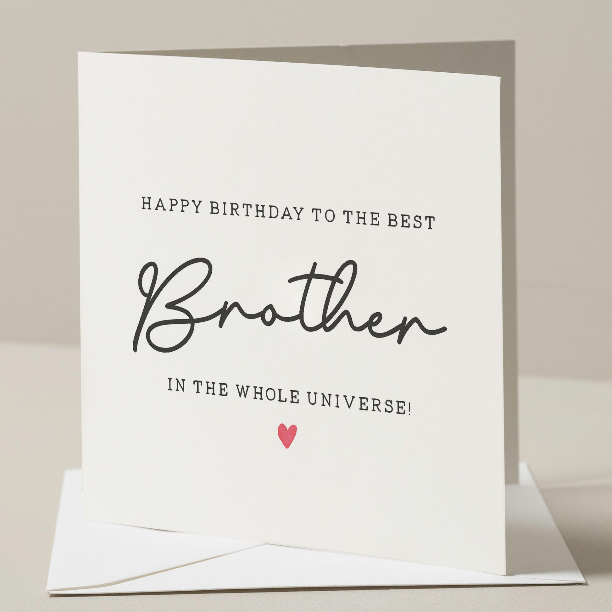 Birthday Card For Brother, The Best Brother Birthday Card, Brother Birthday Card, Birthday Gift For Him, Gift For Brother, Simple Card