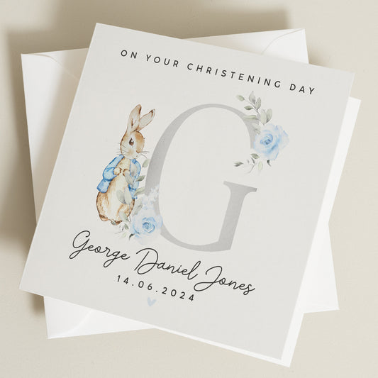 Christening Card For Son, Christening Card For Nephew, Christening Card For Grandson, Christening Card For Godson, Christening Card