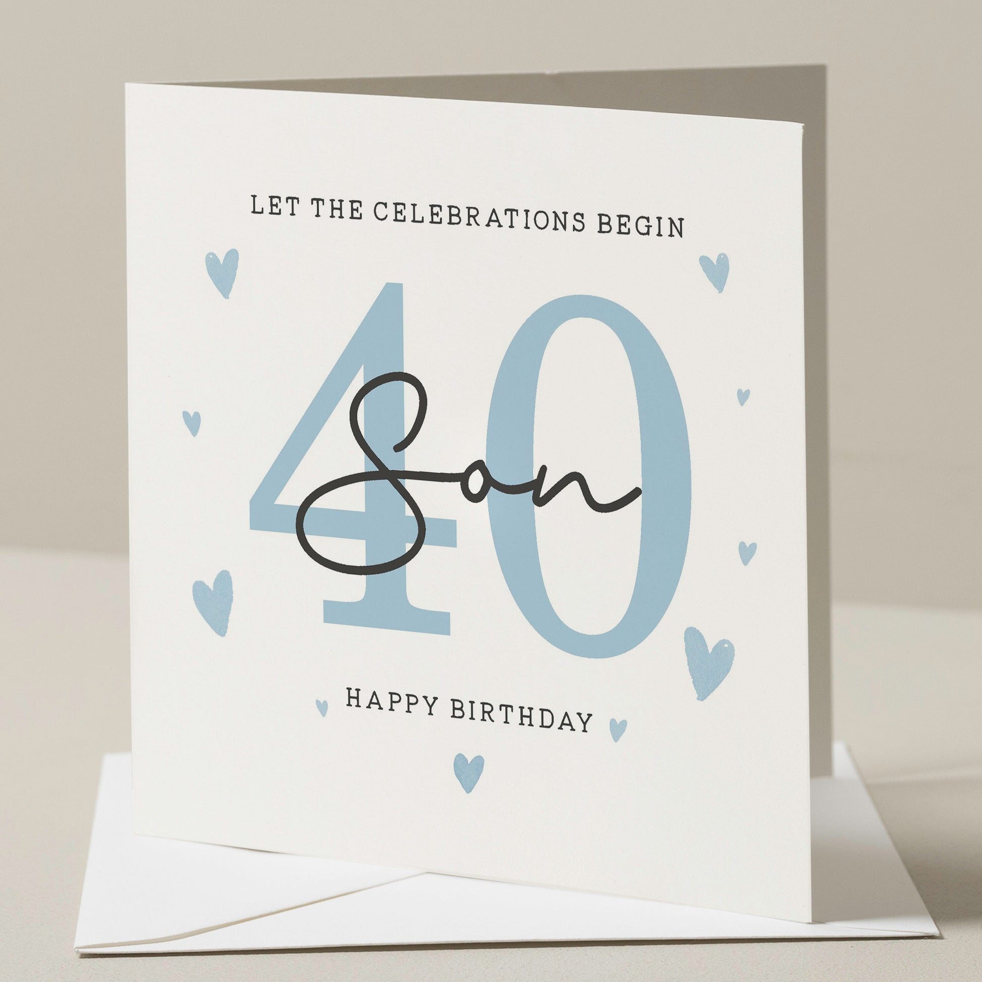 40th Birthday Card, For Son, Son 40th Birthday Card, 40th Birthday Card For Son, 40th Birthday Gift For Him, Fortieth