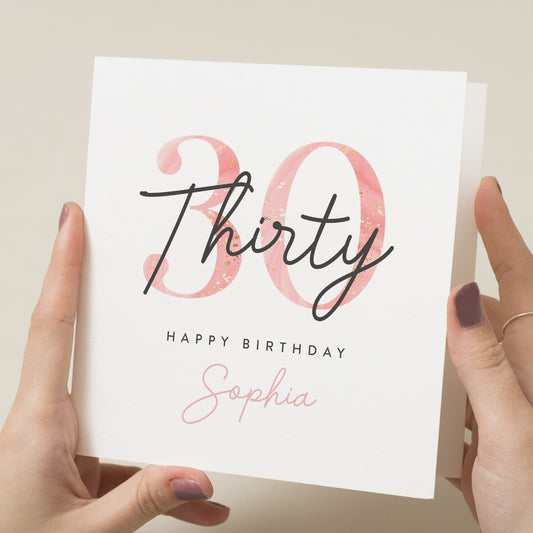 Personalised 30th Birthday Card For Daughter, Thirtieth Birthday Card For Her, 30th Birthday Card, 30th Birthday Gift For Sister, Friend