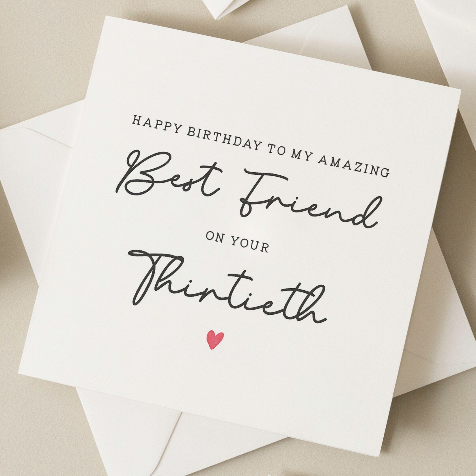 30th Birthday Card, Best Friend Birthday Card For Her, Thirtieth Birthday Card, Milestone Birthday Gift, 30 Today, 30th Birthday Bestie