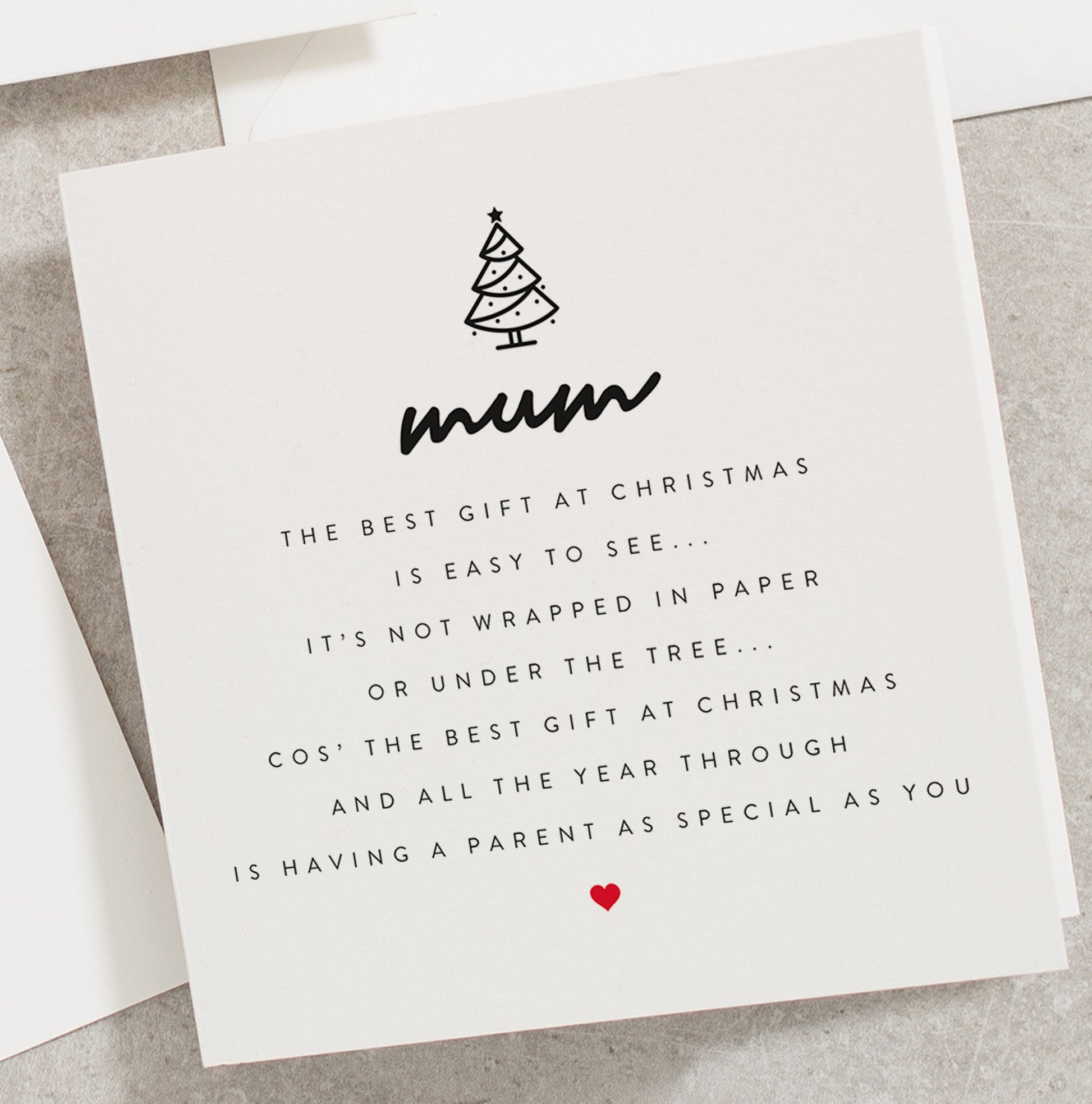 Special Mum Christmas Card, Christmas Card For Mum UK, Xmas Card For Mom, Parent Christmas Card, Nice Christmas Cards CC097