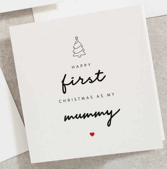 1st Christmas As Mummy, Happy First Christmas As My Mummy, Baby First Christmas Card CC066