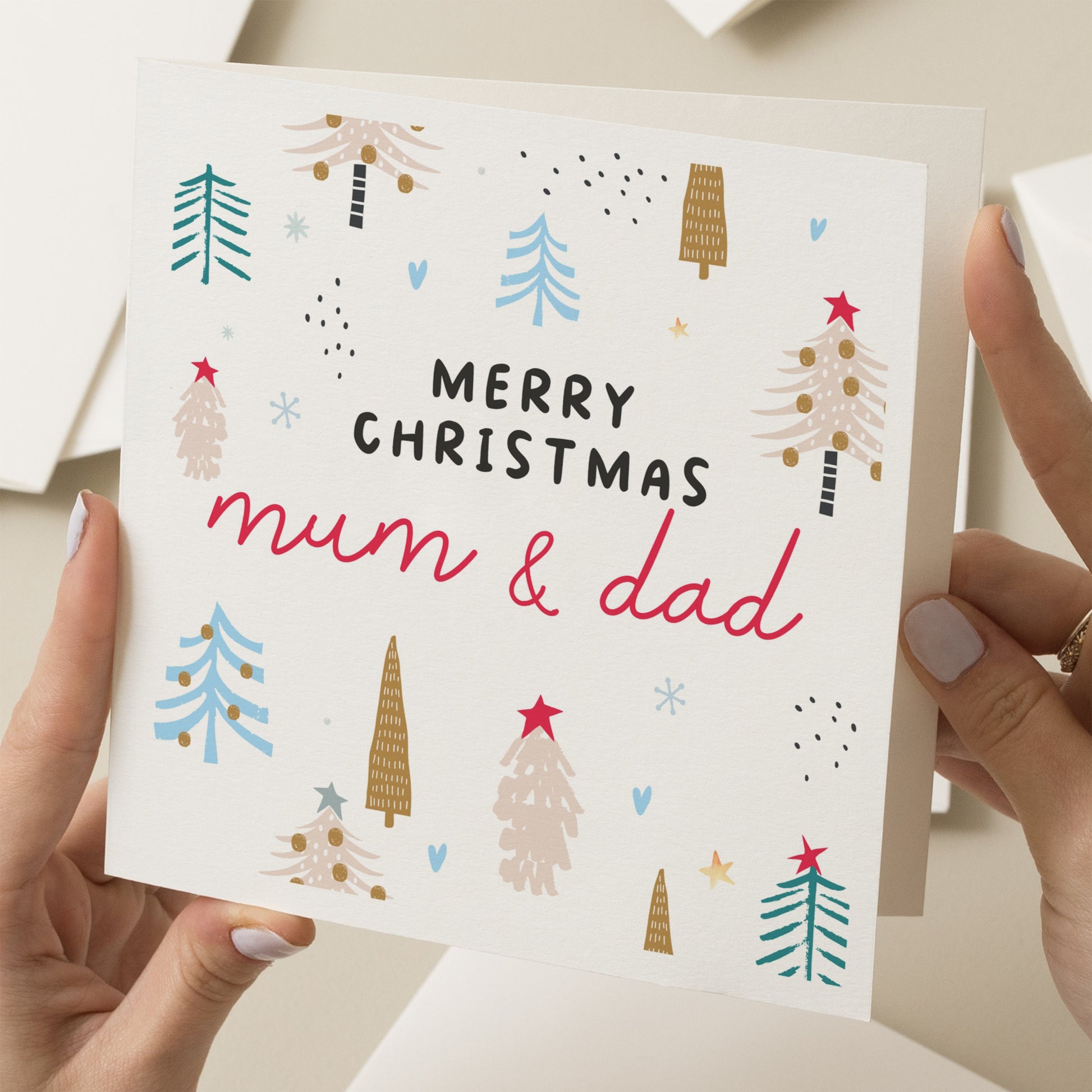 Parents Christmas Card, Christmas Card For Mum And Dad, Special Mum And Dad Christmas Card, Personalised Christmas Card Mum And Dad, Xmas