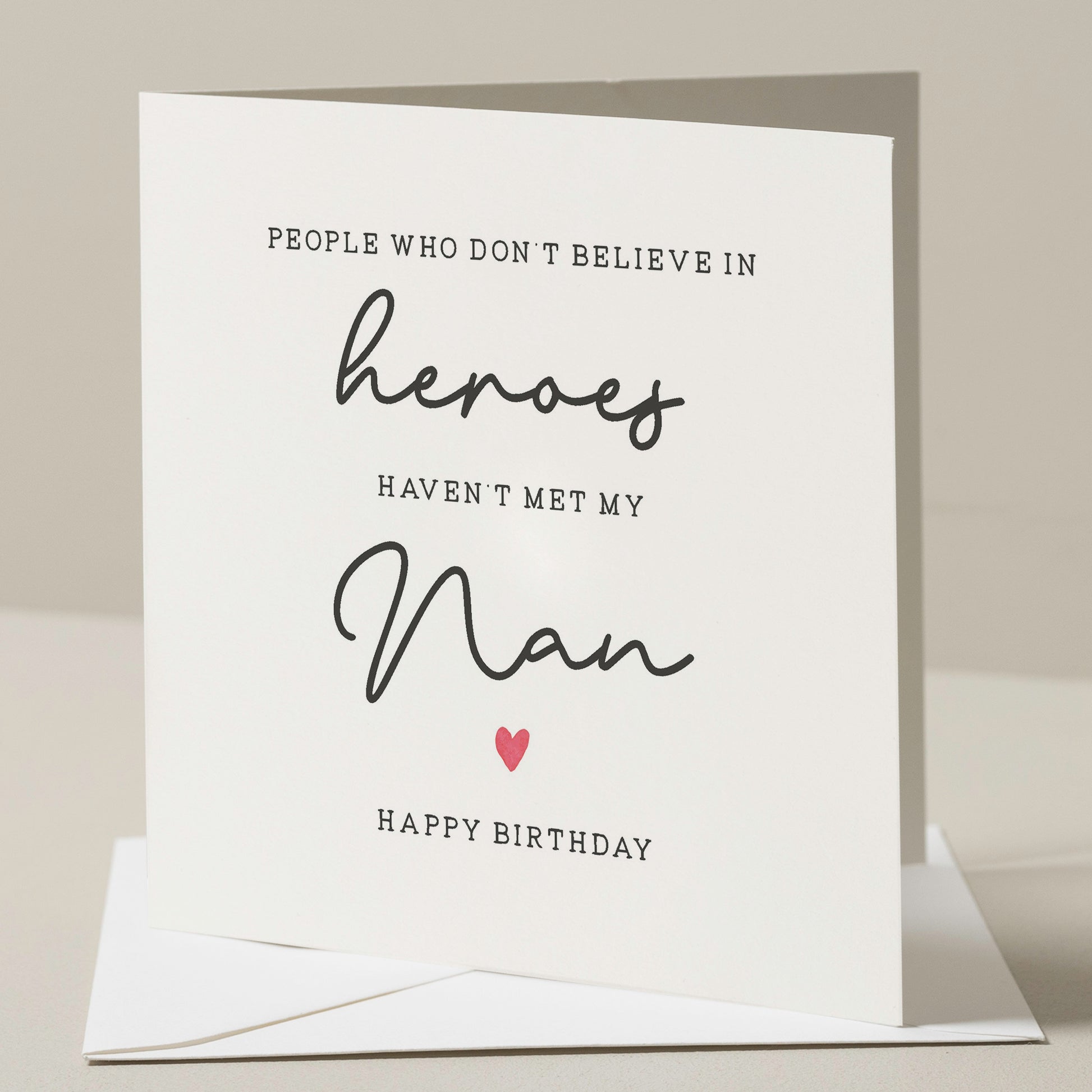 Hero Nan Birthday Card, Happy Birthday Nan Card, Nanny Birthday Card, Birthday Card For Nanny, Birthday Nan Gift, Simple Card To Nanny