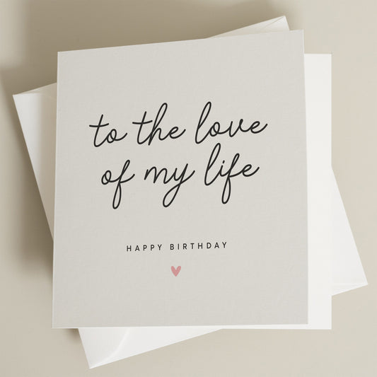 Girlfriend Birthday Card, Birthday Card For Boyfriend, For Husband, For Wife, Birthday Card For Partner, Soulmate Card, For Her, For Him