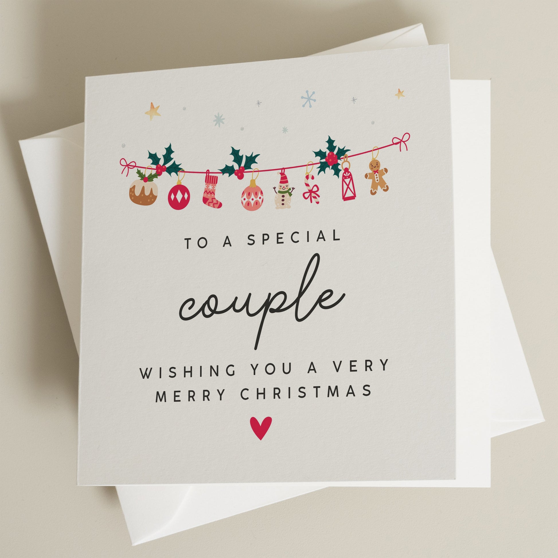 Couple Christmas Card, Christmas Card For Couple, Christmas Card Both Of You, Friends Christmas Card, Merry Christmas Friends Card