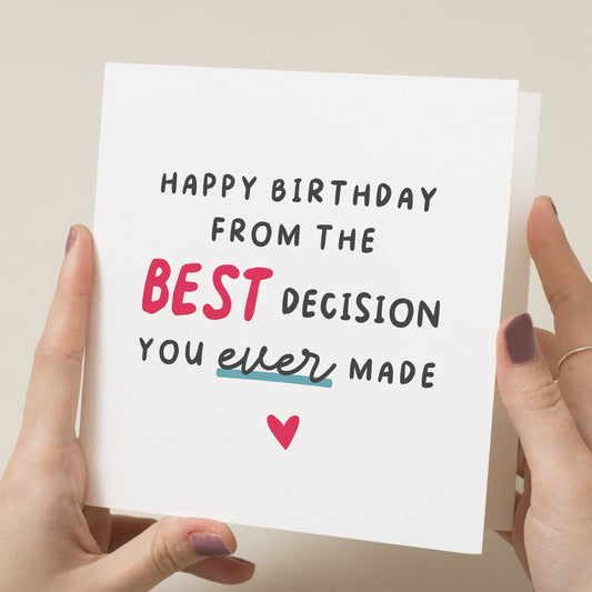 Funny Birthday Card For Boyfriend, For Girlfriend, Partner Birthday Gift, Boyfriend Happy Birthday Card, Card For Husband, For Wife