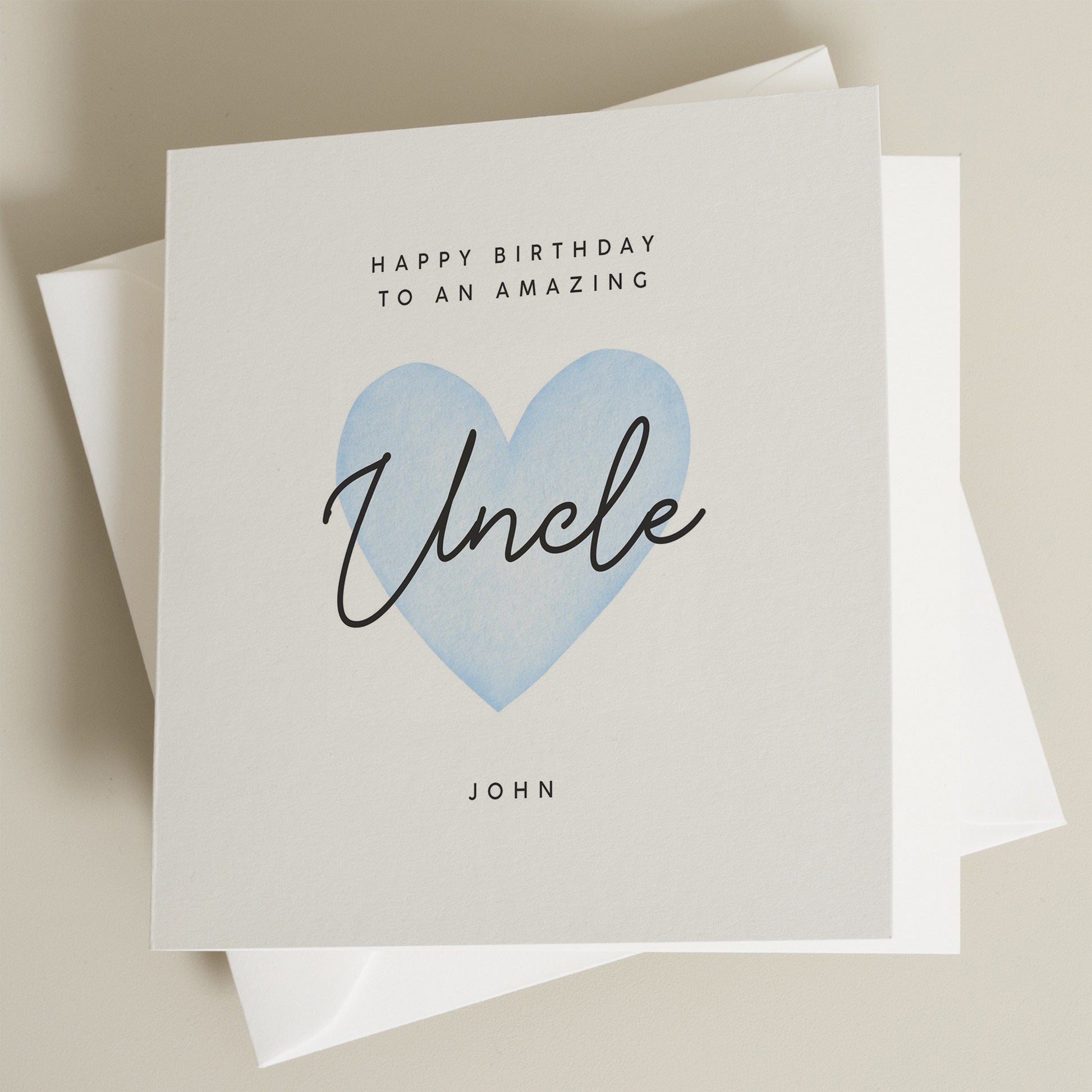 Personalised Birthday Uncle Card, Uncle Birthday Card, Favourite Uncle Gift For Him, Amazing Uncle, Birthday Gift For Him