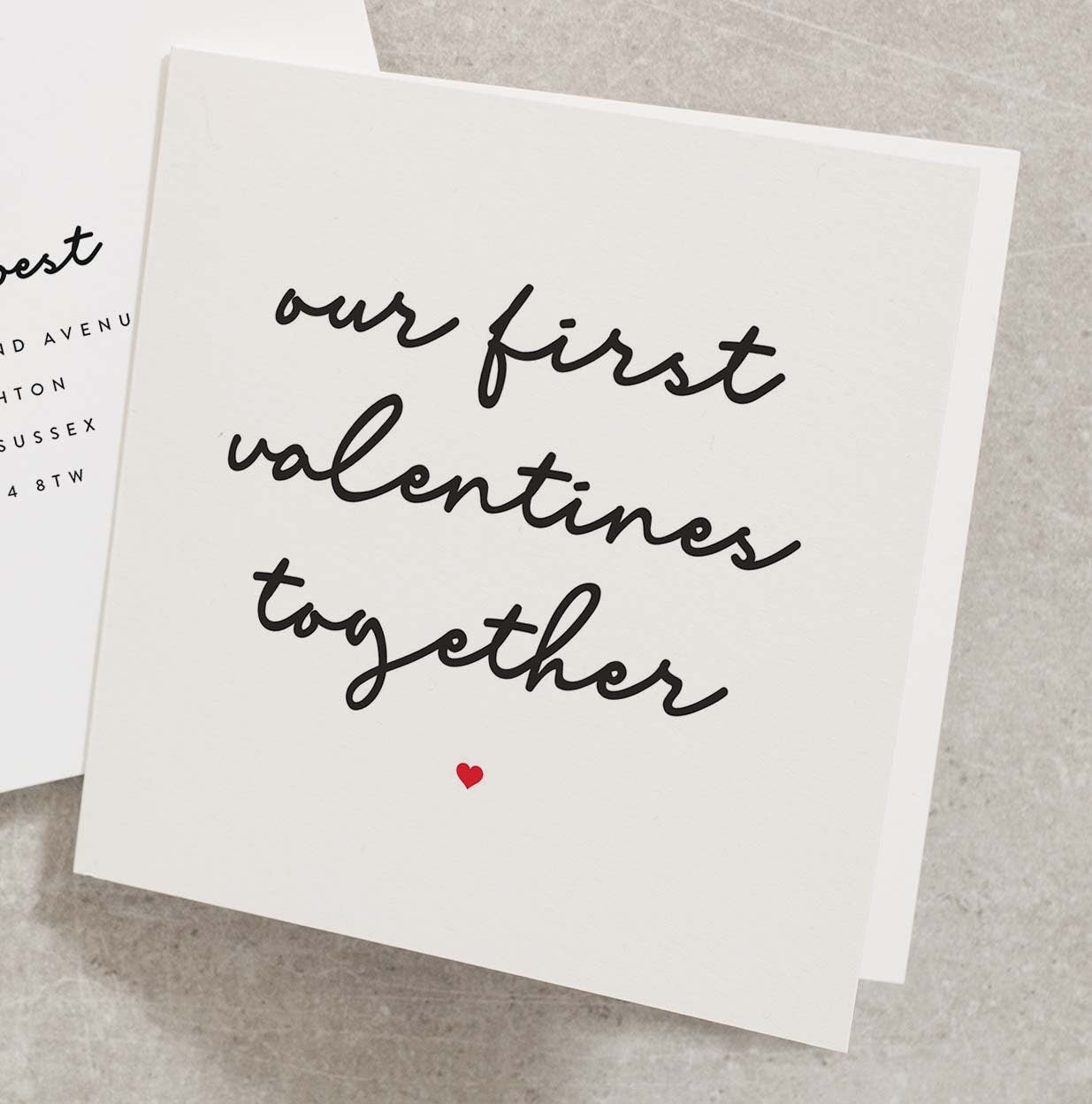 First Valentines Day Card For Boyfriend, Girlfriend Valentines Day Card, 1st Valentines Day Card For Husband, Partner Valentines Card VC196