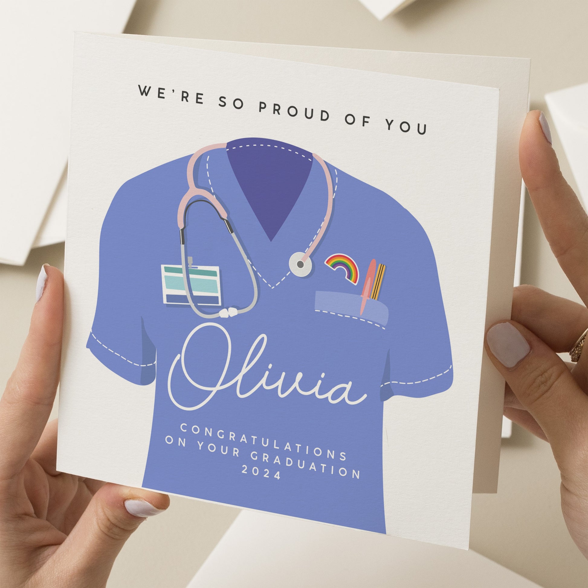 Doctor Graduation Card, Nurse Graduation Card, Congratulations On Your Graduation Card, Proud Of You Card, New Nurse Gift, New Doctor