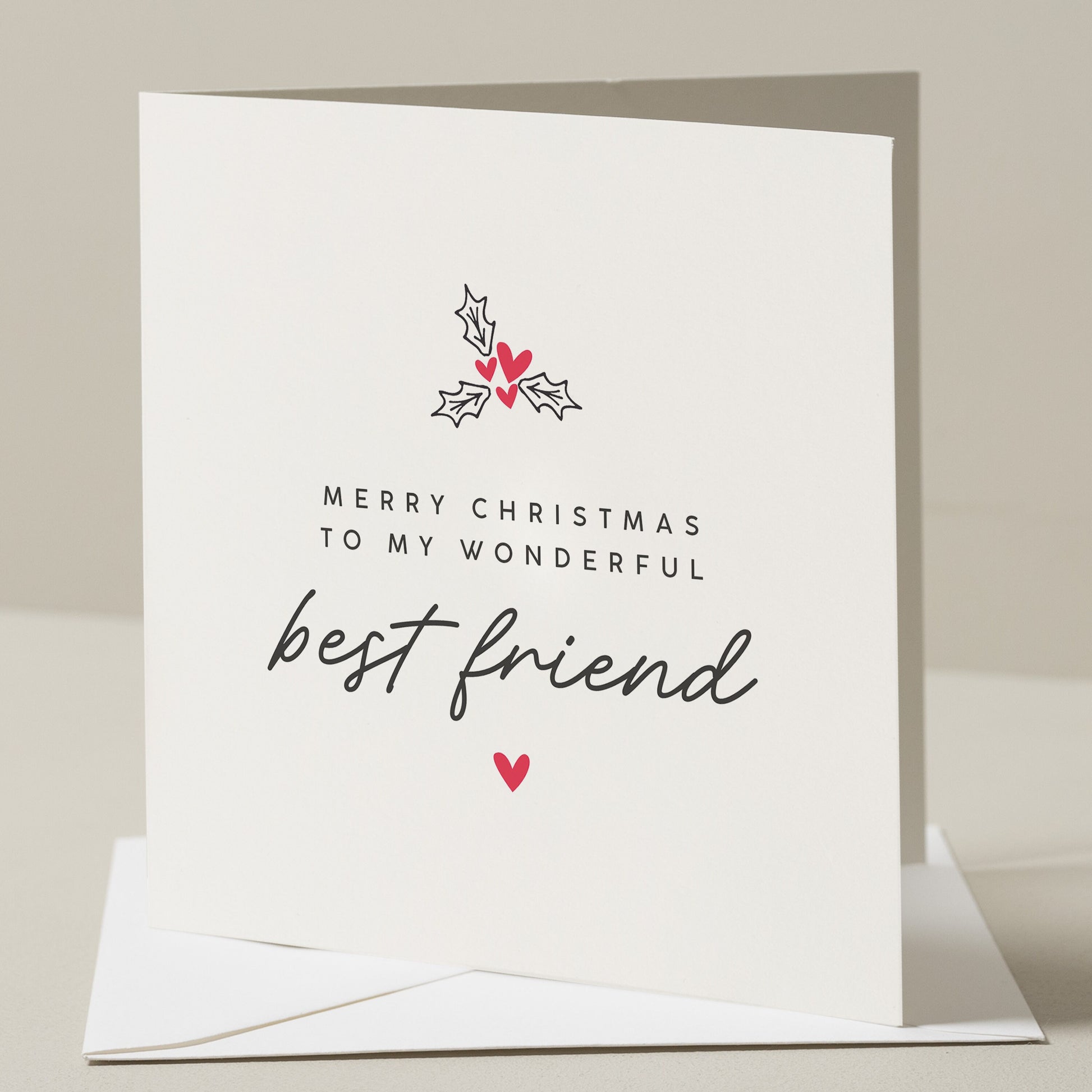 Christmas Card to My Bestie, Best Friend Christmas Card, Gift For Best Friend Christmas, Woman Friend Christmas Card, Xmas Gift, For Her