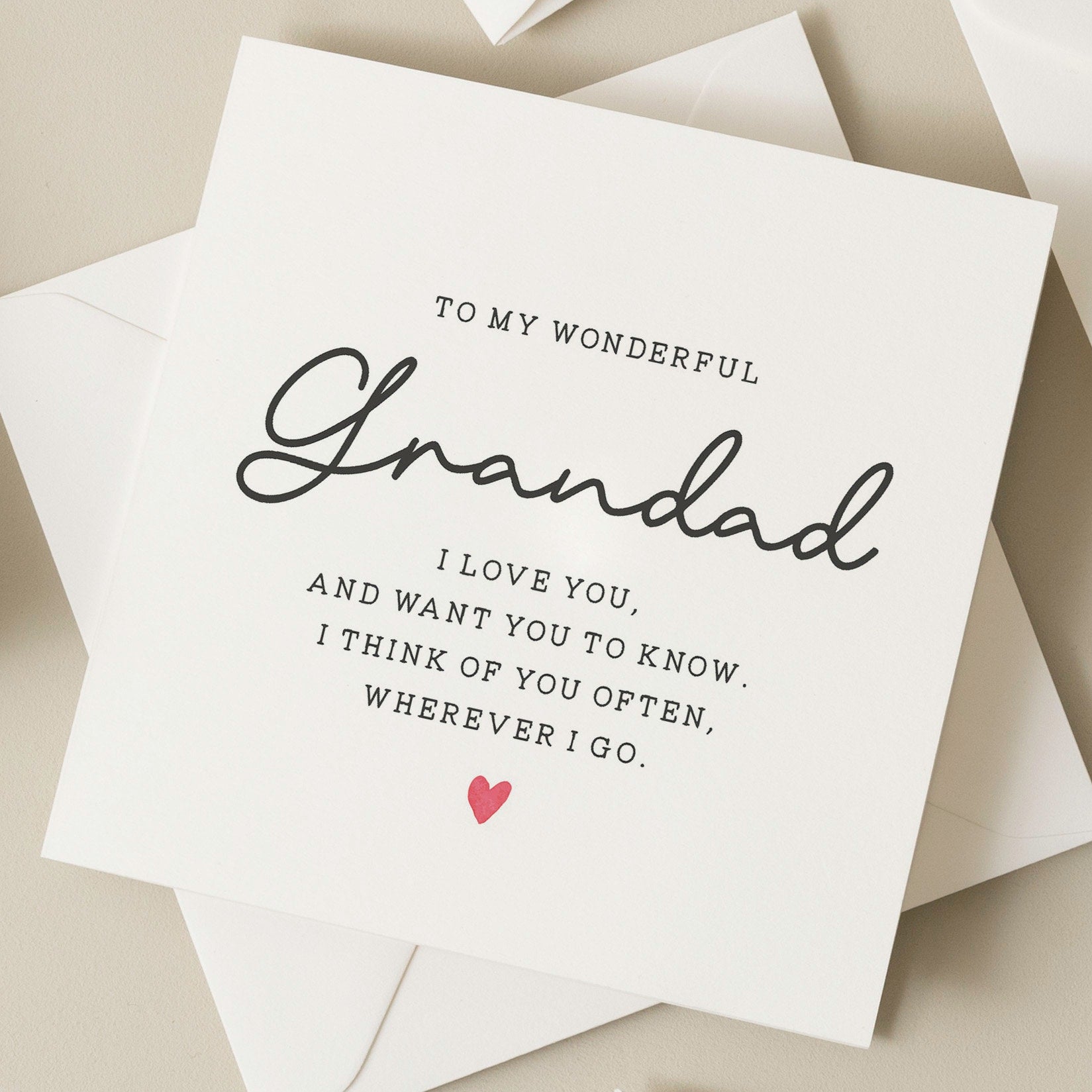 Poem Birthday Card For Grandad, Poem Grandad Card, Birthday Gift To Grandad, Birthday Card For Him, Cute Birthday Card For Grandad