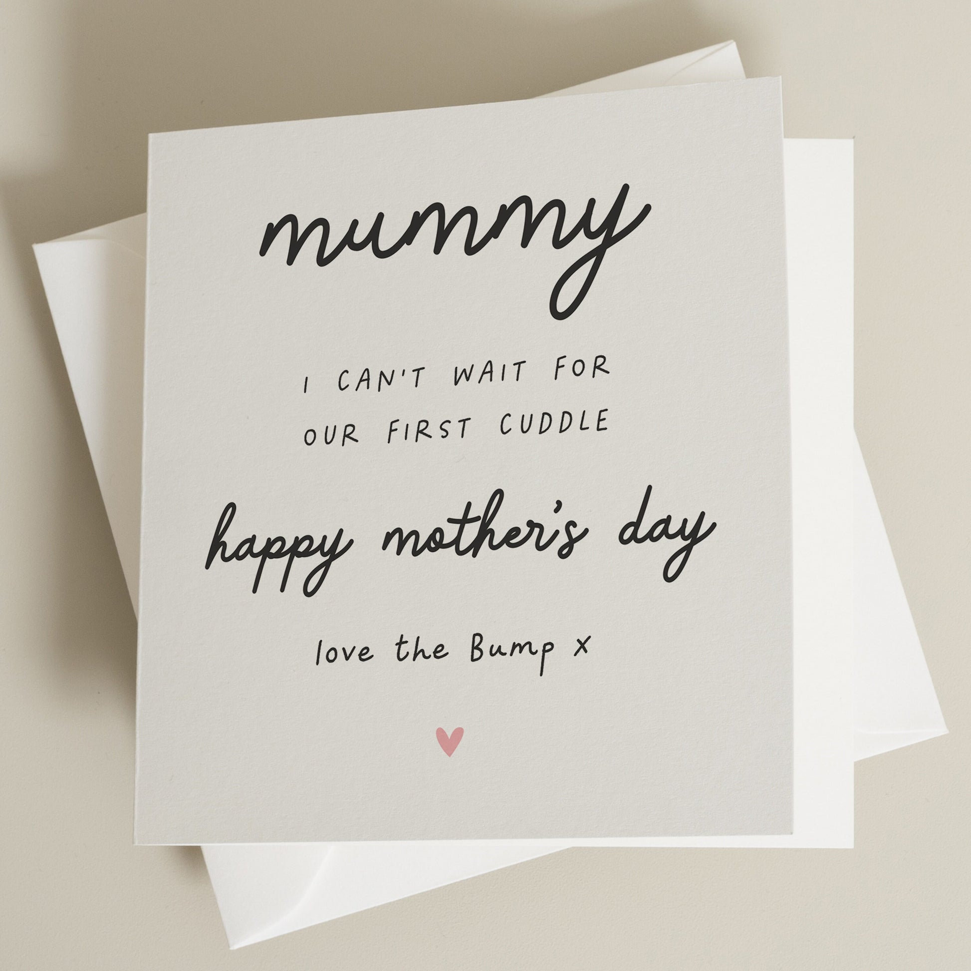 Mothers Day Card For Mummy, Card For Mothers Day, Mothers Day From Baby Bump, Personalised Card For Mothers Day, Mothers Day Card For Mum