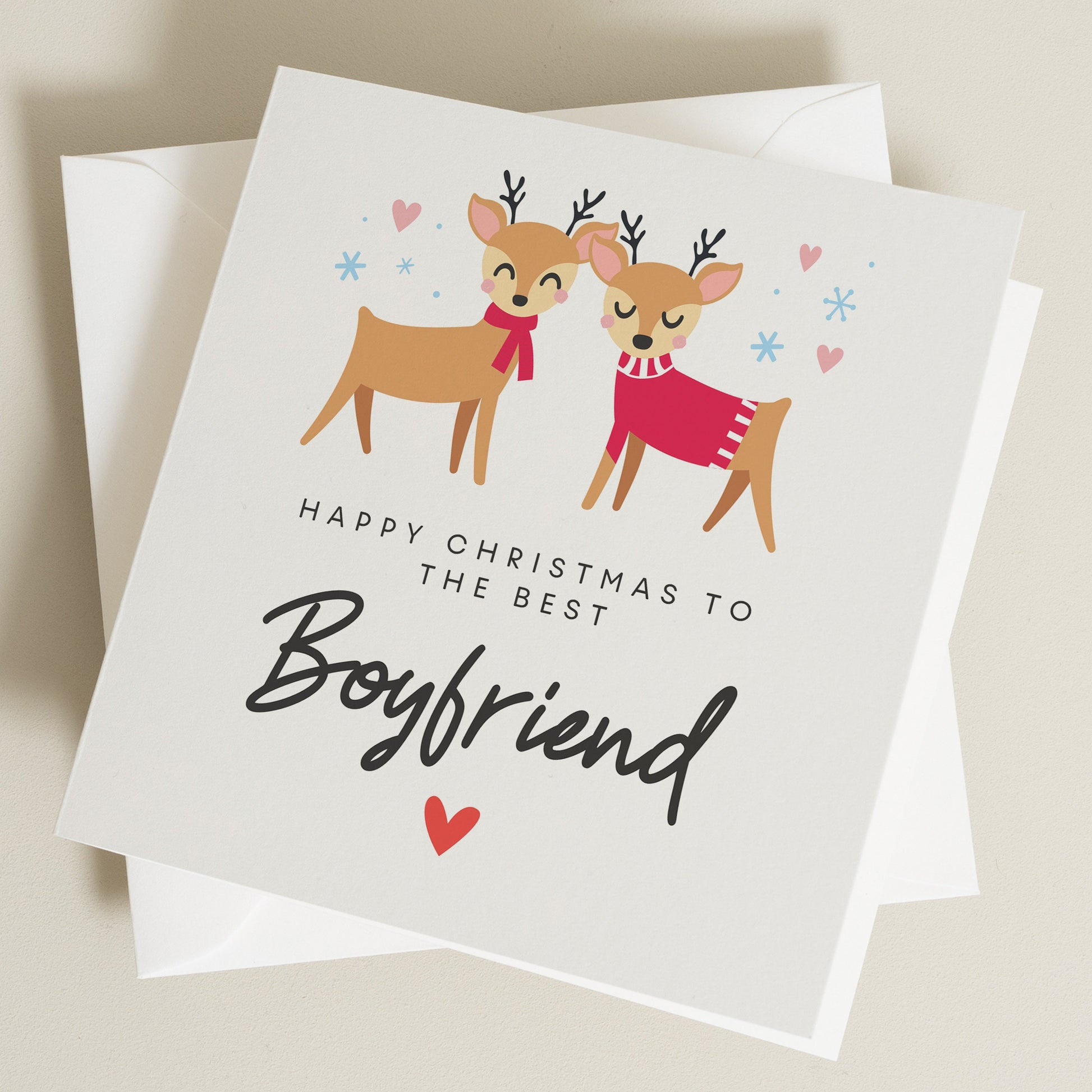 Christmas Card, Boyfriend Christmas Card, Christmas Card For Him or Her, Cute Girlfriend Christmas Card, Romantic Husband Christmas Card