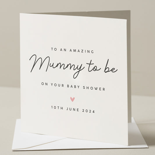 Baby Shower Card For Friend, Baby Shower Gift, Mummy To Be Card Congratulations Pregnancy Card, Personalised Pregnancy Card, Parents To Be