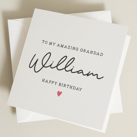 Personalised Birthday Card For Grandad, Birthday Gift For Grandad, Amazing Grandad Card, Grandad Birthday Card, Grandpa Birthday Gift