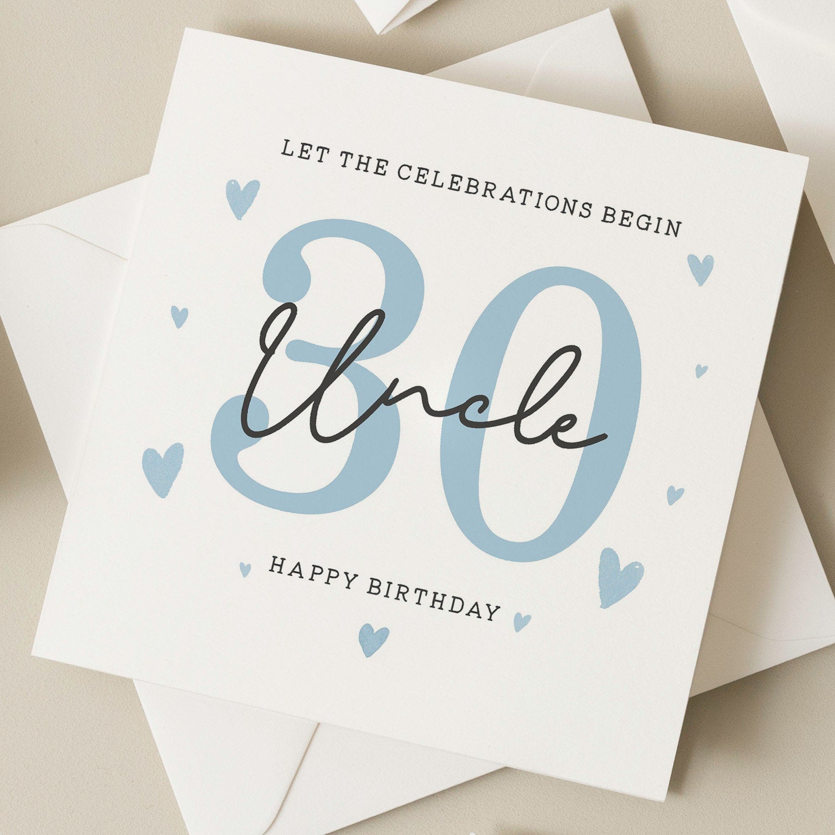 Birthday Uncle Card, 30th Birthday Card For Uncle, Uncle 30th Birthday Gift, Uncle Thirtieth Birthday, Milestone Birthday