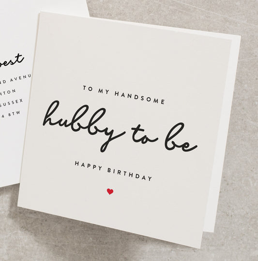 Happy Birthday For Husband To Be, Husband To Be Birthday Card, Happy Birthday Card For Boyfriend, Fiancé Birthday Card BC1082