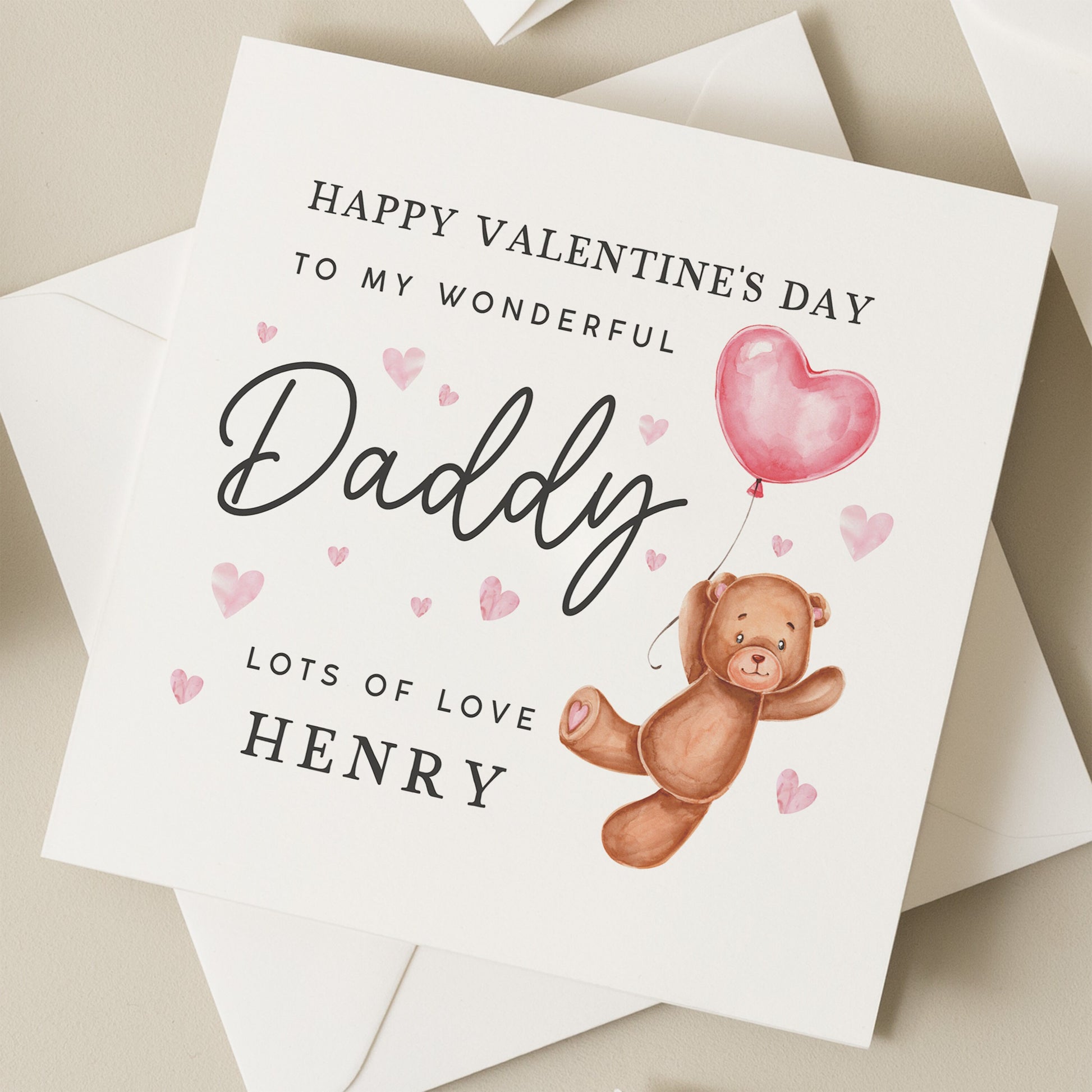 First Valentines As My Daddy, Valentines Card For Daddy, Baby First Valentines Day Card To Daddy, Newborn To Daddy, Dad Valentine Card