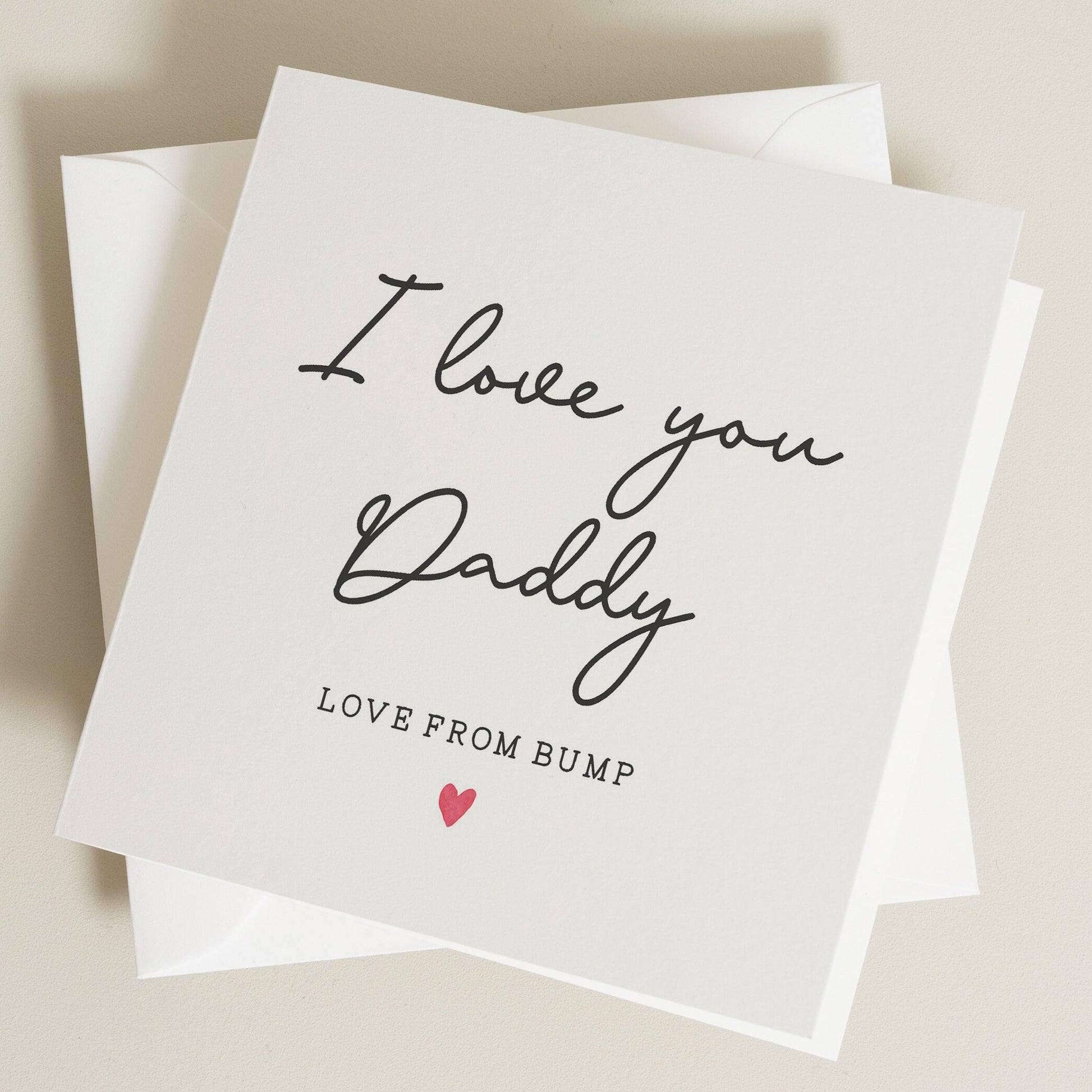 Fathers Day Card From Bump, Baby Boy Fathers Day Card For Daddy To Be, Cute Fathers Day Card, Fathers Day Gift From Bump, From Baby Girl