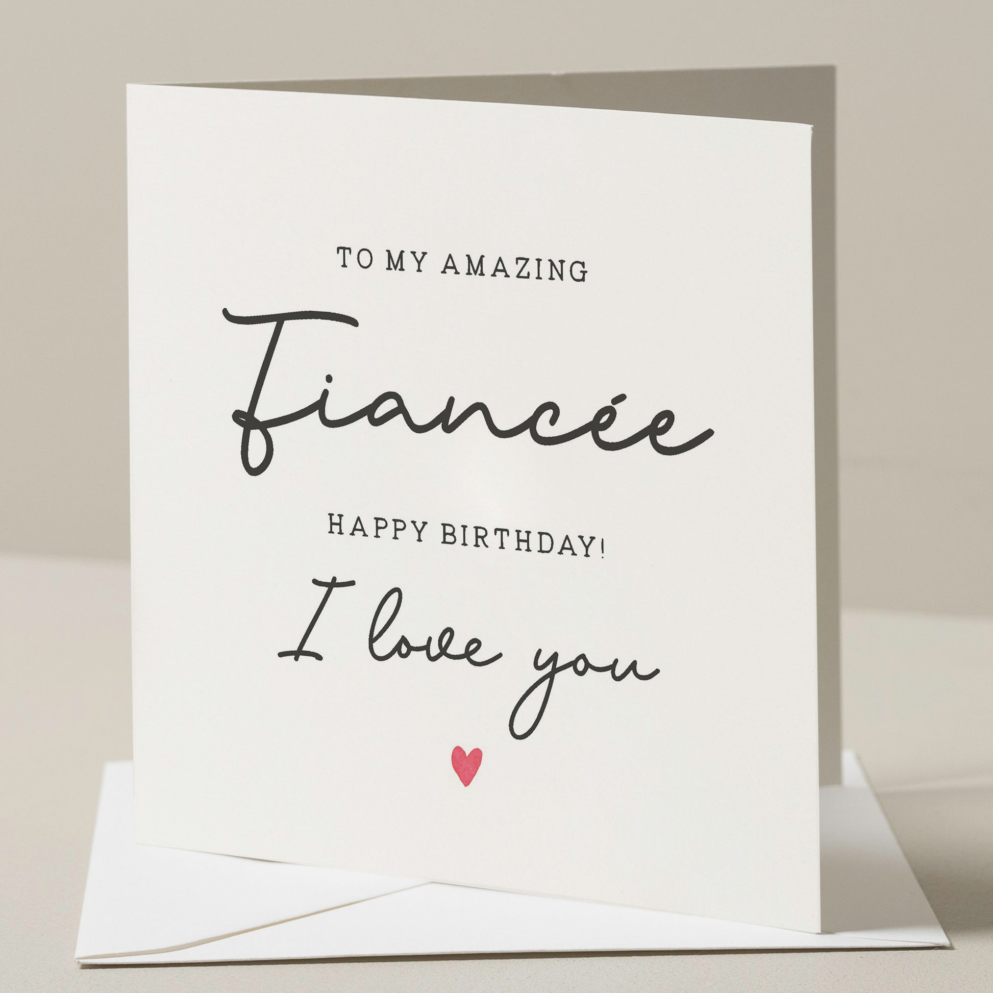 Birthday Card For Fiancee, Romantic Card For Her, Amazing Fiancée Birthday Card, Cute Birthday Card, Happy Birthday Future Wife Card