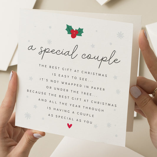 Couple Christmas Card, Christmas Poem Card Special Couple, Christmas Card For Both Of You, Friends Christmas Card, Merry Christmas Friends