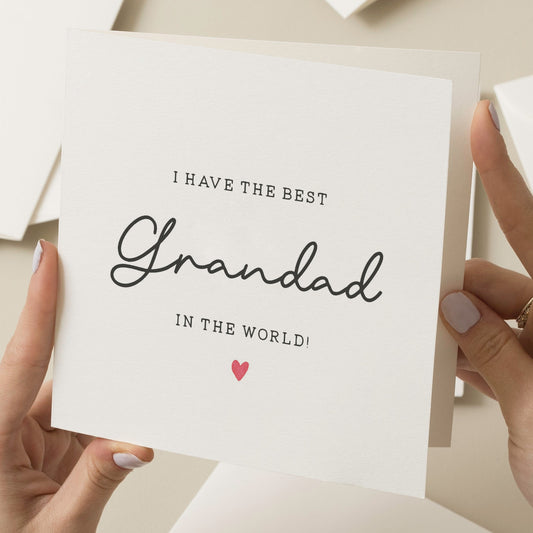 The Best Grandad Card, Grandad Birthday Card, Birthday Card For Wonderful Grandad, Birthday Gift For Grandad, Grandpa Birthday Gift