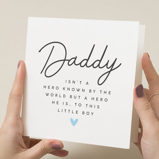 Cute Fathers Day Card For Dad, Poem For Dad Fathers Day Card, Dad Is My Hero Fathers Day Card, Fathers Day Gifts From From Son