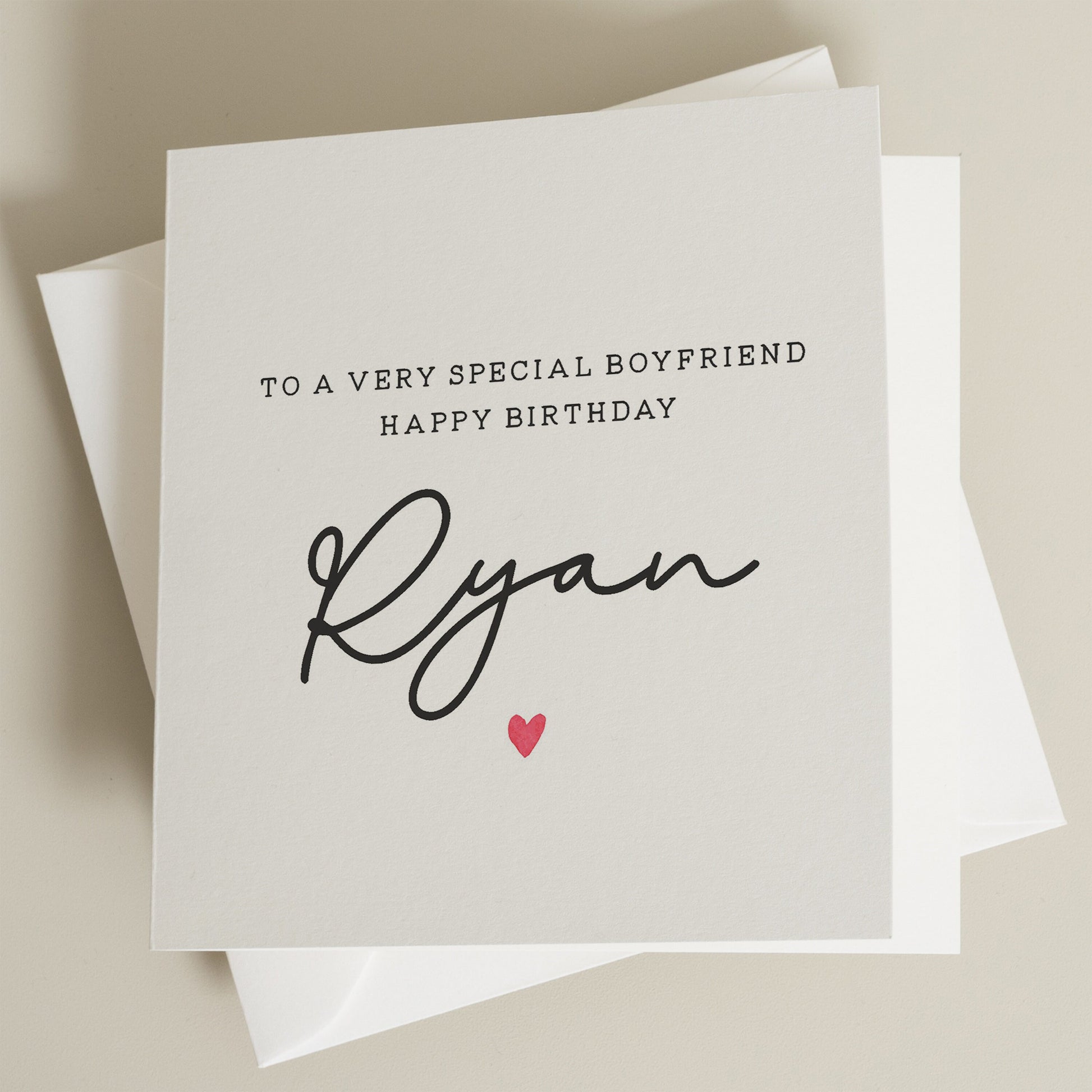 Personalised Birthday Card For Boyfriend, Special Card For Boyfriend, Boyfriend Birthday Gift, Birthday Gift For Boyfriend, Romantic Card