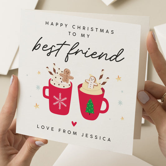 Christmas Card Bestie, Best Friend Christmas Card, Gift For Best Friend Christmas, Woman Friend Christmas Card, Xmas Gift, For Her