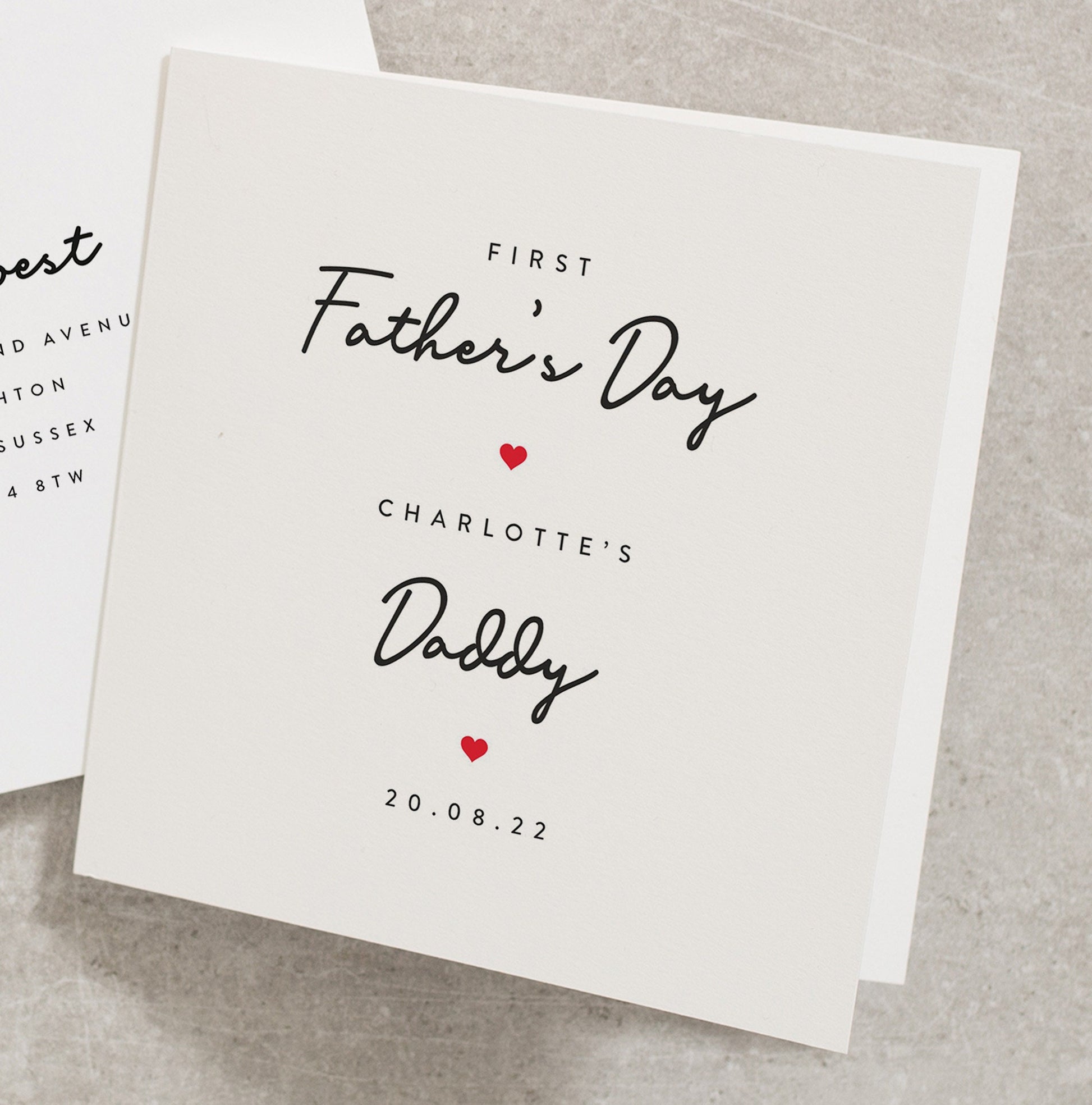 First Fathers Day Card, Personalised Fathers Day Card, Happy First Fathers Day Card, 1st Fathers Day Card, Cute First Fathers Day Card FD123