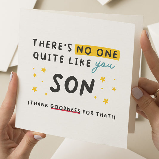 Birthday Card For Son, Son Birthday Card, Son Birthday Gift, For Him, Happy Birthday Son, The Best Son, Special Son Card