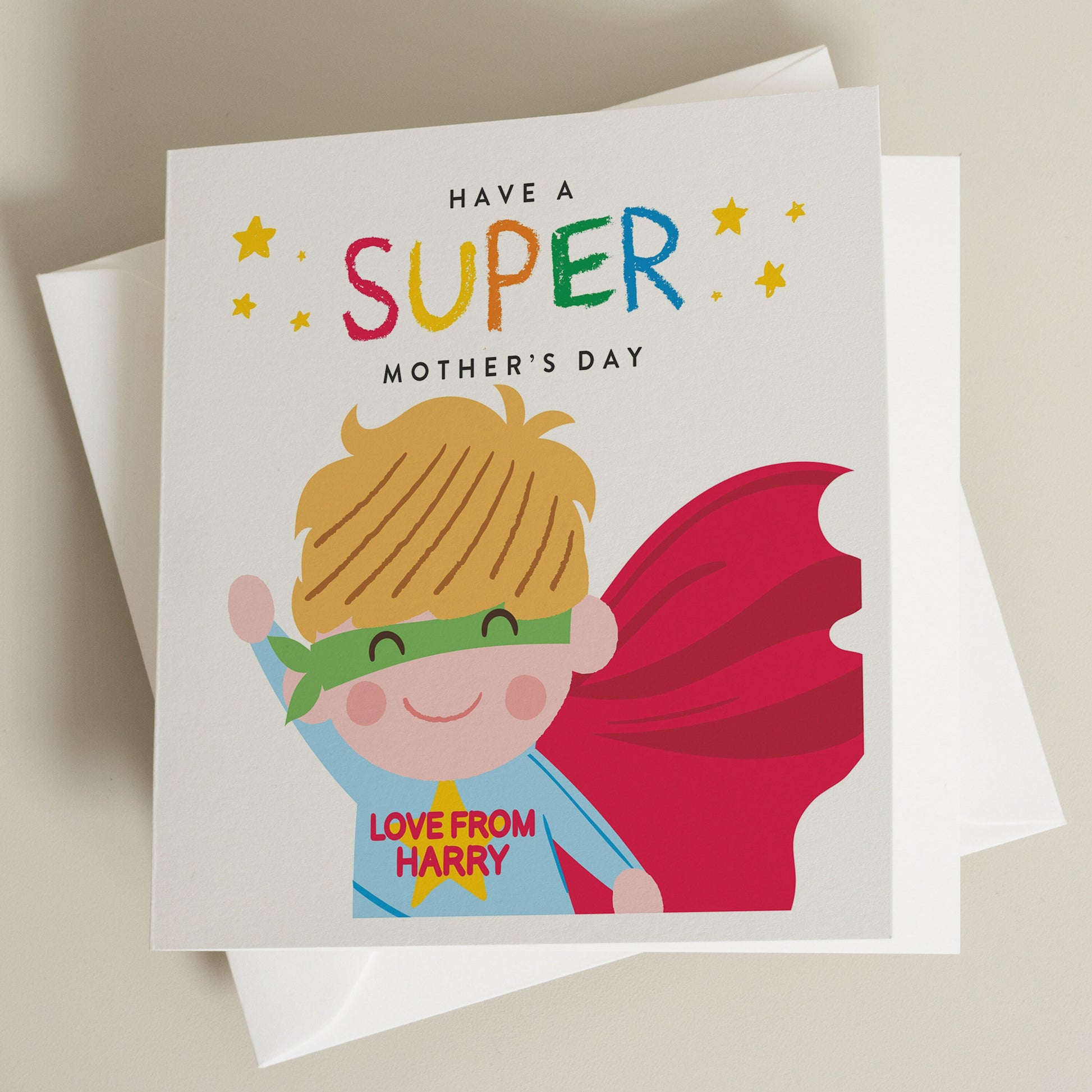 Superhero Card For Mothers Day, Happy Mothers Day Card From Son, Mothers Day Card, Personalised Mothers Day Card, Card For Mothers Day