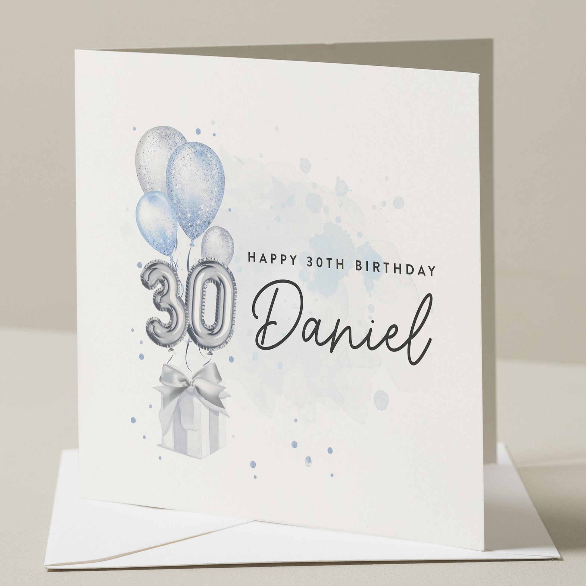 30th Birthday Card For Him, For Son, Happy Thirtieth Birthday Card, Personalised Birthday Card, 30th Birthday Card Husband, Brother, Friend