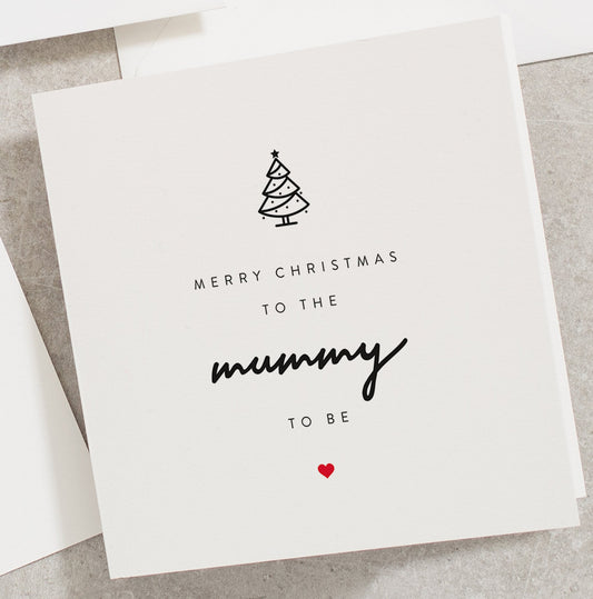 Mummy To Be Christmas Card, Merry Christmas To The Mummy To Be, Christmas Card For Her, Pregnancy Christmas Card CC047