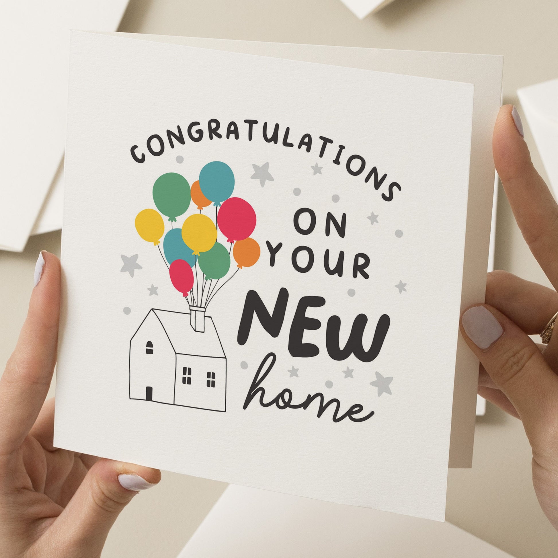 Congratulations On Your New Home Card, First Home Card, Moving Day Card, Housewarming Card, New House Card, Moving In Gift For Friend