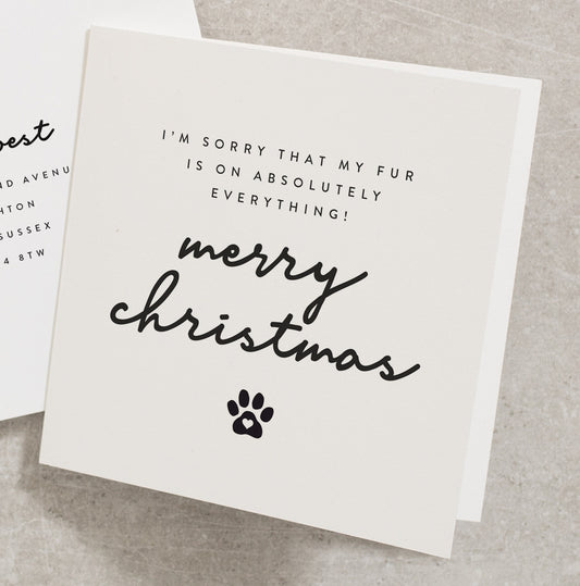 Dog Parent Christmas Card, Christmas Card For Dog Parent, Merry Christmas Cat Parent Card, Pet Parent Christmas Card CC499