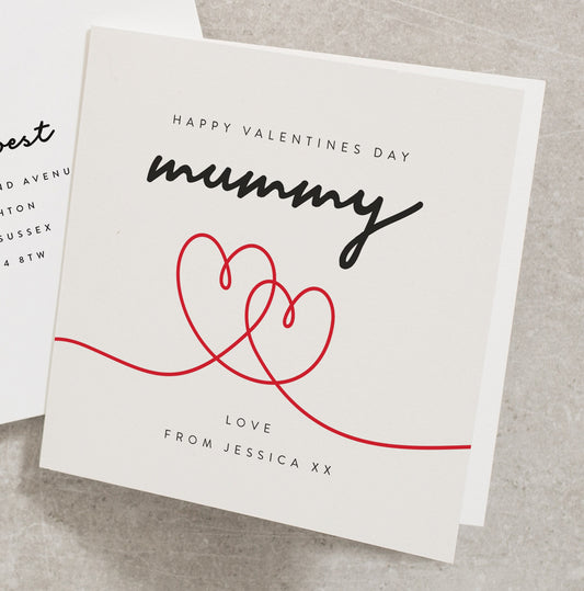 Mummy Valentines Day Card, Happy Valentines As My Mummy, Valentines Mummy Card, Baby To Mum Valentines Gift, Valentines Mum VC112