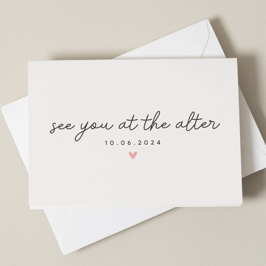 Groom Wedding Day Card, Wedding Day Card For Bride, We&#39;re Getting Married Today, On The Day Wedding Card, Happy Wedding Day Card